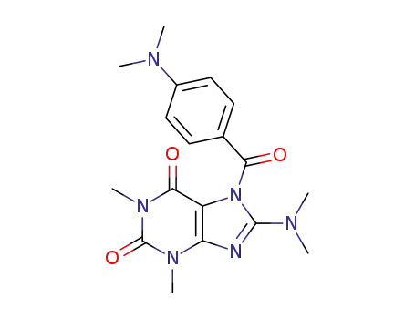 1H-Purine-2,6-dione,  8-(dimethylamino)-7-[4-(dimethylamino)benzoyl]-3,7-dihydro-1,3-dimethyl-