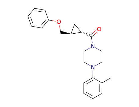 Piperazine, 1-(2-methylphenyl)-4-((2-(phenoxymethyl)cyclopropyl)carbonyl)-, trans-