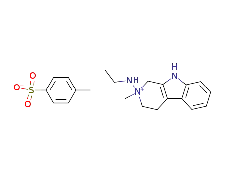Toluene-4-sulfonate2-ethylamino-2-methyl-2,3,4,9-tetrahydro-1H-β-carbolin-2-ium;