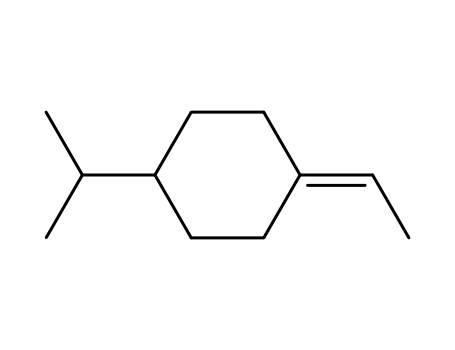 Molecular Structure of 16622-78-9 (1-Ethyliden-4-isopropyl-cyclohexan)