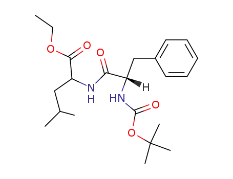 Molecular Structure of 64566-43-4 (L-Leucine, N-[N-[(1,1-dimethylethoxy)carbonyl]-D-phenylalanyl]-, ethyl
ester)