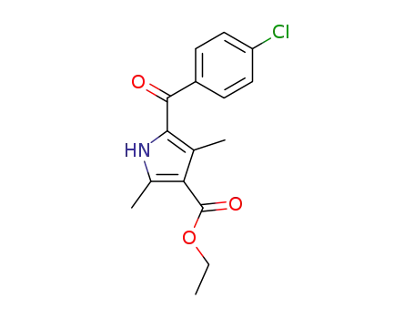 1H-Pyrrole-3-carboxylic acid, 5-(4-chlorobenzoyl)-2,4-dimethyl-, ethyl
ester