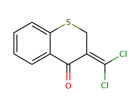 Molecular Structure of 79971-40-7 (3',3'-dichloro-3-methylene-4-thiochromanone)
