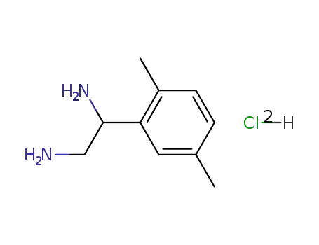 Molecular Structure of 89146-00-9 (1,2-Ethanediamine, 1-(2,5-dimethylphenyl)-, dihydrochloride)