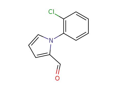 Molecular Structure of 124695-22-3 (1-(2-CHLORO-PHENYL)-1H-PYRROLE-2-CARBALDEHYDE)