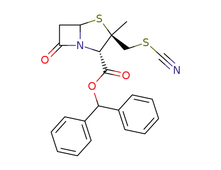 (2S,3R)-3-Methyl-7-oxo-3-thiocyanatomethyl-4-thia-1-aza-bicyclo[3.2.0]heptane-2-carboxylic acid benzhydryl ester