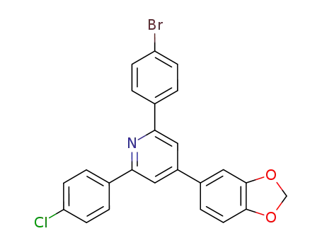 4-Benzo[1,3]dioxol-5-yl-2-(4-bromo-phenyl)-6-(4-chloro-phenyl)-pyridine