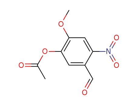 Benzaldehyde, 5-(acetyloxy)-4-methoxy-2-nitro-