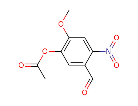 Benzaldehyde, 5-(acetyloxy)-4-methoxy-2-nitro-