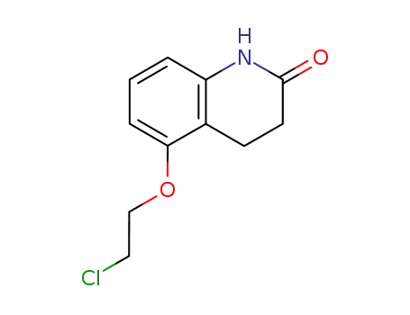 Molecular Structure of 58022-91-6 (2(1H)-Quinolinone, 5-(2-chloroethoxy)-3,4-dihydro-)
