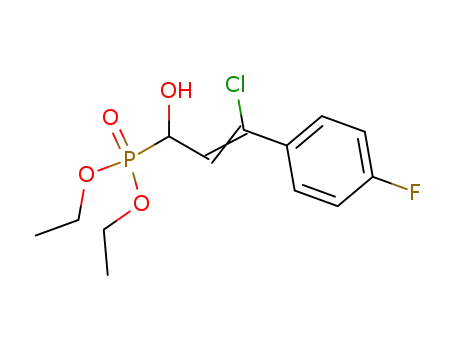 [(Z)-3-Chloro-3-(4-fluoro-phenyl)-1-hydroxy-allyl]-phosphonic acid diethyl ester