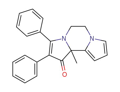 10b-Methyl-2,3-diphenyl-1-oxo-1,5,6,10b-tetrahydrodipyrrolo<11.2-a;2'.1'-c>pyrazin