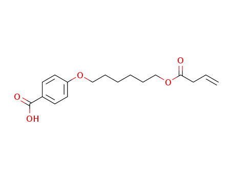Molecular Structure of 141522-65-8 (4-([6-(3-BUTENOYLOXY)HEXYL]OXY)BENZENECARBOXYLIC ACID)