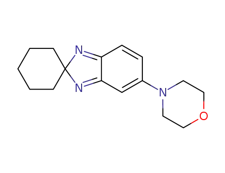 Molecular Structure of 63953-56-0 (Spiro[2H-benzimidazole-2,1'-cyclohexane], 5-(4-morpholinyl)-)