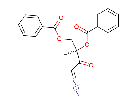 1-Deoxy-1-diazo-3,4-di-O-benzoyl-D-glycerotetrulose