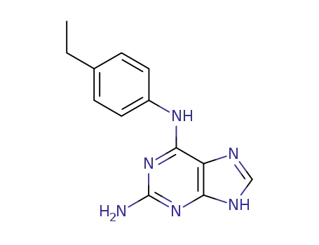 N<sup>6</sup>-(4-Ethyl-phenyl)-9H-purine-2,6-diamine