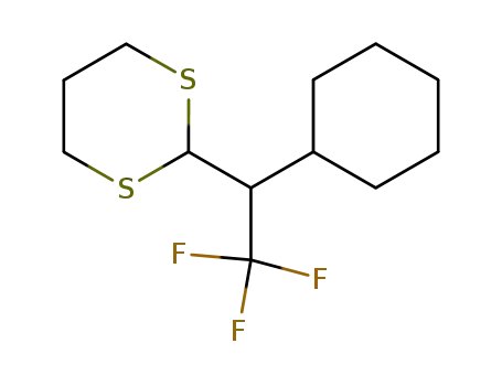 1,3-Dithiane, 2-(1-cyclohexyl-2,2,2-trifluoroethyl)-