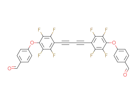 Molecular Structure of 133414-90-1 (1,4-bis<(4-formyl-phenoxy)-tetrafluorophenyl>butadiyne)