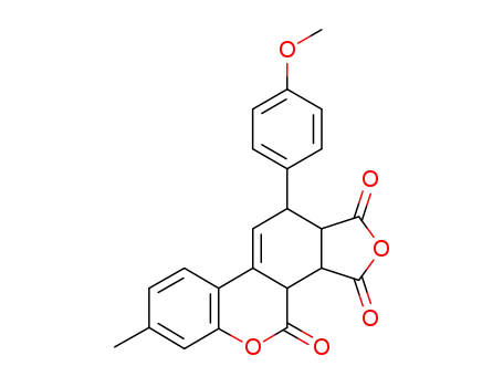 4-(2-hydroxy-4-methyl-phenyl)-6-(4-methoxy-phenyl)-cyclohex-4-ene-1,2,3-tricarboxylic acid-1,2-anhydride-3-lactone