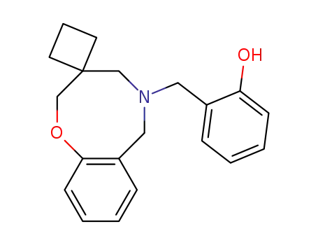 spiro-<3,4,5,6-tetrahydro-5-(o-hydroxybenzyl)-2H-1,5-benzoxazocine-3,1'-cyclobutane>