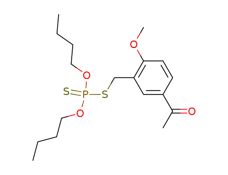 O,O-dibutyl-S-(3-acetyl-6-methoxybenzyl)phosphorodithioate
