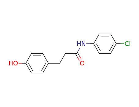 Molecular Structure of 58609-02-2 (N-(4-chlorophenyl)-3-(4-hydroxyphenyl)propanamide)