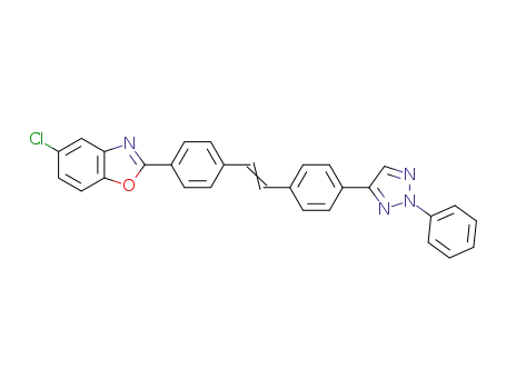 5-chloro-2-{4-[4-(2-phenyl-2<i>H</i>-[1,2,3]triazol-4-yl)-styryl]-phenyl}-benzooxazole