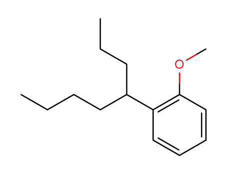 Molecular Structure of 17404-10-3 (2-(1-Propylpentyl)-anisol)