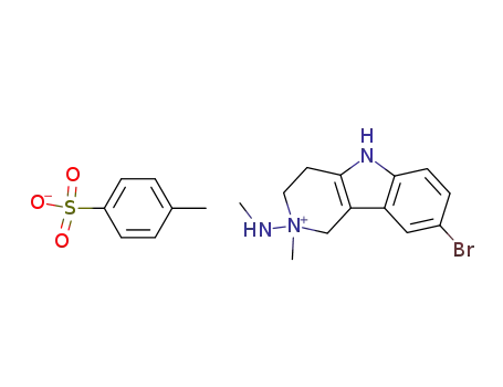 Toluene-4-sulfonate8-bromo-2-methyl-2-methylamino-2,3,4,5-tetrahydro-1H-pyrido[4,3-b]indol-2-ium;