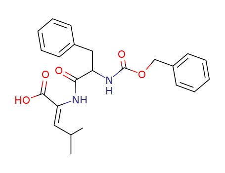 Molecular Structure of 113586-13-3 (Leucine,
2,3-didehydro-N-[N-[(phenylmethoxy)carbonyl]-DL-phenylalanyl]-, (Z)-)
