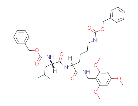 [(S)-5-((S)-2-Benzyloxycarbonylamino-4-methyl-pentanoylamino)-5-(2,4,6-trimethoxy-benzylcarbamoyl)-pentyl]-carbamic acid benzyl ester
