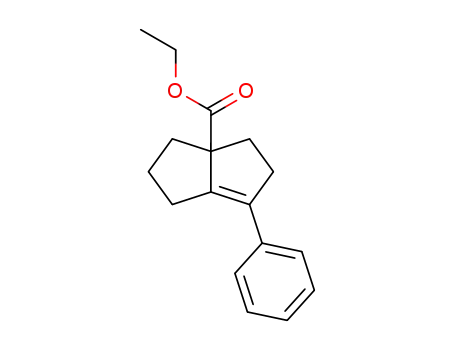 Molecular Structure of 129156-33-8 (3a(1H)-Pentalenecarboxylic acid, 2,3,4,5-tetrahydro-6-phenyl-, ethyl
ester)