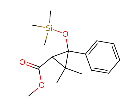 3,3-Dimethyl-t-2-phenyl-c-2-(trimethylsiloxy)-r-1-cyclopropancarbonsaeure-methylester