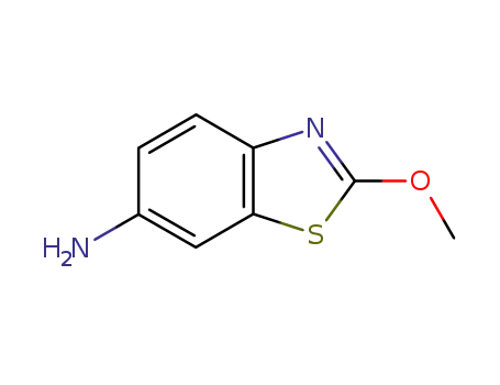 Molecular Structure of 77563-27-0 (6-Benzothiazolamine,2-methoxy-(9CI))