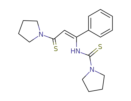 Pyrrolidine-1-carbothioic acid ((Z)-1-phenyl-3-pyrrolidin-1-yl-3-thioxo-propenyl)-amide