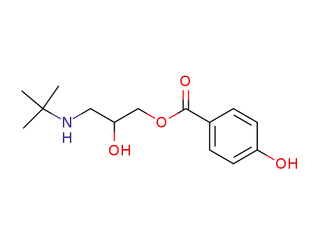 Benzoic acid, 4-hydroxy-, 3-[(1,1-dimethylethyl)amino]-2-hydroxypropyl
ester
