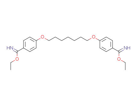 1.7-Bis-<4-aethoxycarbimidoyl-phenoxy>-heptan