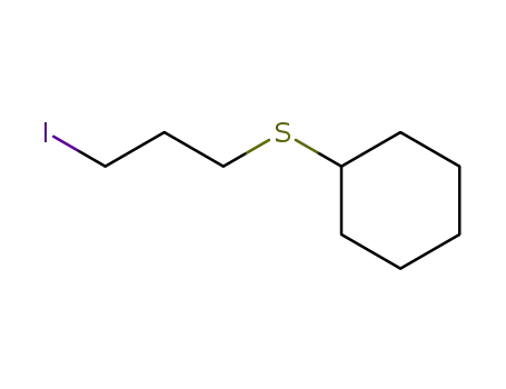 Molecular Structure of 115412-71-0 ((3-Iodo-propylsulfanyl)-cyclohexane)
