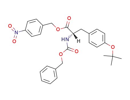 Molecular Structure of 16879-89-3 (L-Tyrosine, O-(1,1-dimethylethyl)-N-[(phenylmethoxy)carbonyl]-,
(4-nitrophenyl)methyl ester)