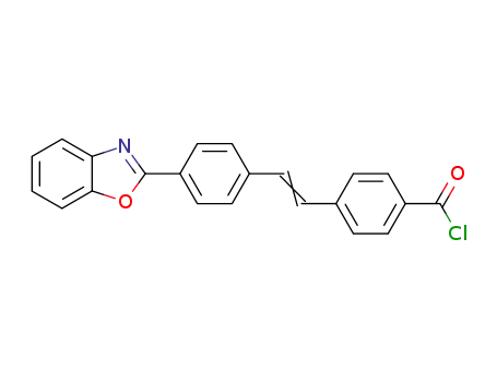 4-[2-[4-(1,3-benzoxazol-2-yl)phenyl]vinyl]benzoyl chloride