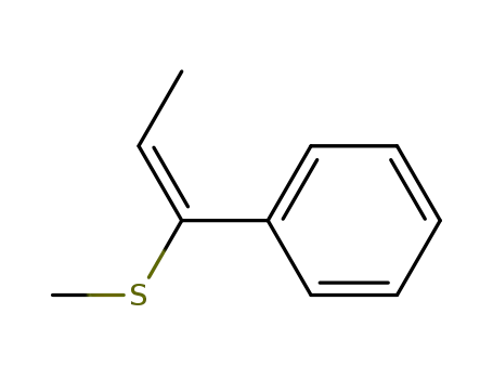 Molecular Structure of 70660-19-4 (Benzene, [1-(methylthio)-1-propenyl]-, (E)-)