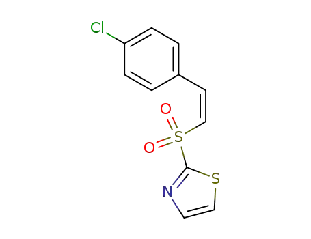 2-[<i>cis</i>-2-(4-chloro-phenyl)-ethenesulfonyl]-thiazole