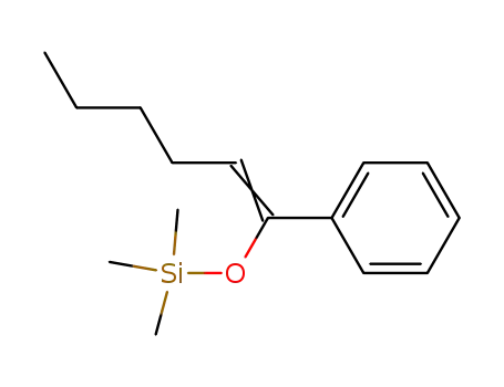 Molecular Structure of 174271-29-5 (Silane, trimethyl[(1-phenyl-1-hexenyl)oxy]-)