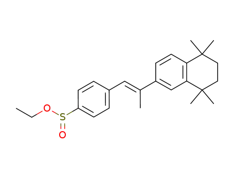 ethyl p-<(E)-2-(5,6,7,8-tetrahydro-5,5,8,8-tetramethyl-2-naphthyl)propenyl>benzenesulfinate
