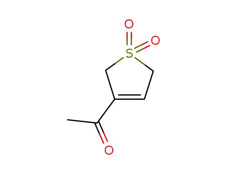 Molecular Structure of 3603-78-9 (Ethanone, 1-(2,5-dihydro-1,1-dioxido-3-thienyl)-)