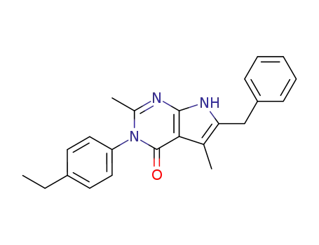6-Benzyl-3-(4-ethyl-phenyl)-2,5-dimethyl-3,7-dihydro-pyrrolo[2,3-d]pyrimidin-4-one