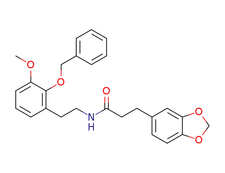 3-Benzo[1,3]dioxol-5-yl-N-[2-(2-benzyloxy-3-methoxy-phenyl)-ethyl]-propionamide