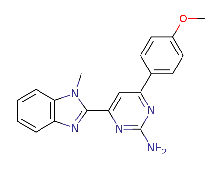 1-methyl-2-<2-amino-6-(p-anisyl)pyrimidin-4-yl>benzimidazole