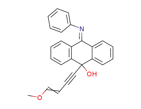 9-Hydroxy-10-phenylimino-9-<4-methoxy-buten-(3)-in-(1)-yl>-9,10-dihydro-anthracen