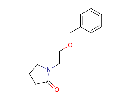 Molecular Structure of 103740-50-7 (2-Pyrrolidinone, 1-[2-(phenylmethoxy)ethyl]-)